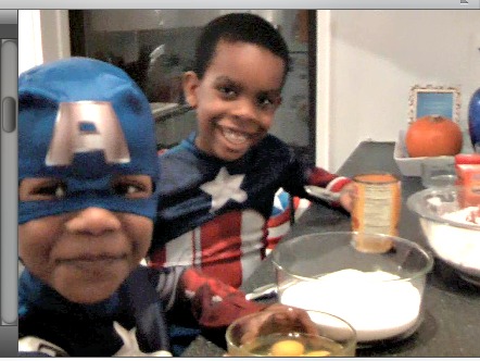 halloween baking pumpkin spice bread recipe with canned pumpkin (my helpers)