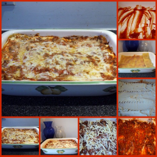 lasagna collage