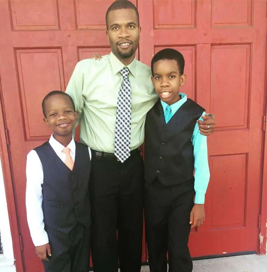 My husband and sons