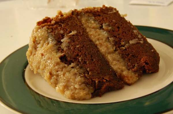 Vegan German Chocolate Cake Recipe (Courtesy of Alice's Tea Cup)